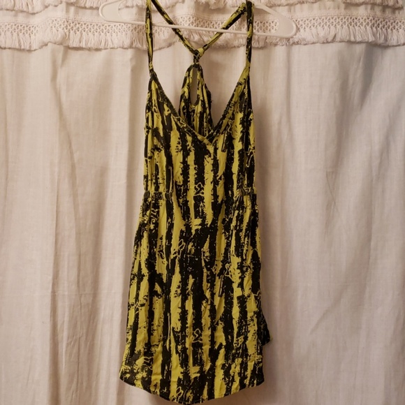 Fox Tops - Fox racing lime green and black tank top medium